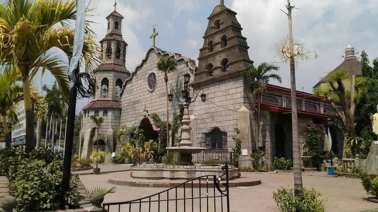 The facade and bell towers of Agoo Basilica