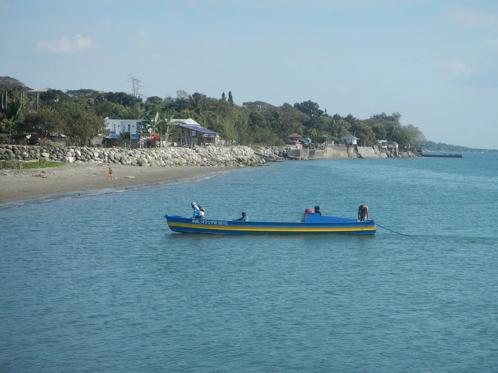 The Damortis shoreline in Santo Tomas